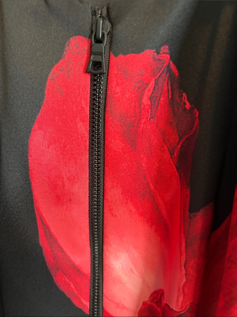 Alice + Olivia Black Monika maxi Slip Dress with Red Floral Motif with scarf - Picture 5 of 9
